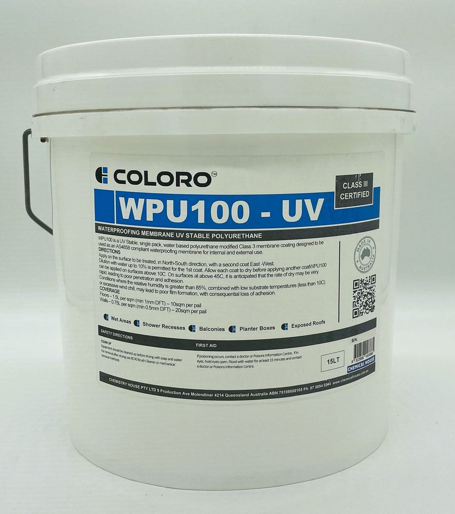 COLORO WPU100 UV W/PROOF MEMBRANE 15L