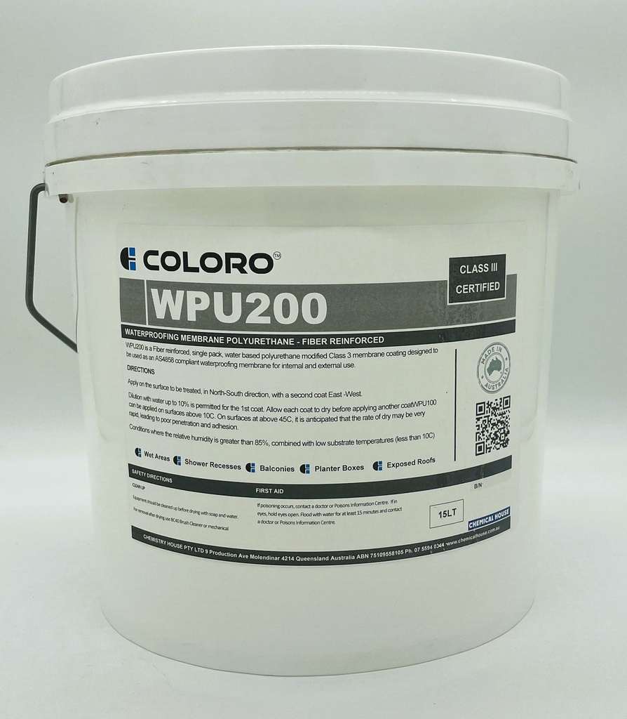 COLORO WPU200 UV FIBRE W/PROOF MEMBRANE 15L