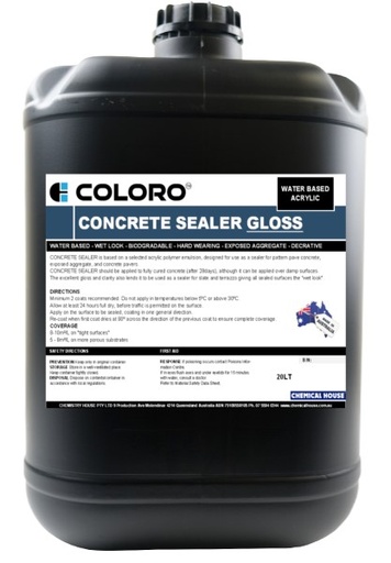 COLORO CONCRETE SEALER GLOSS (WATER-BASED)