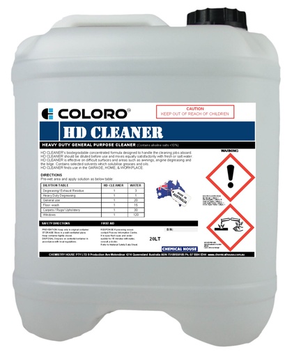 HD CLEANER (HEAVY DUTY WATER BASED DEGREASER)