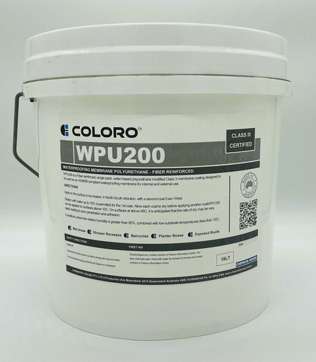 [WPMFIB15P] COLORO WPU200 UV FIBRE W/PROOF MEMBRANE 15L